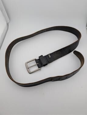 Vintage Levi's Genuine Leather Black Belt -Size 32